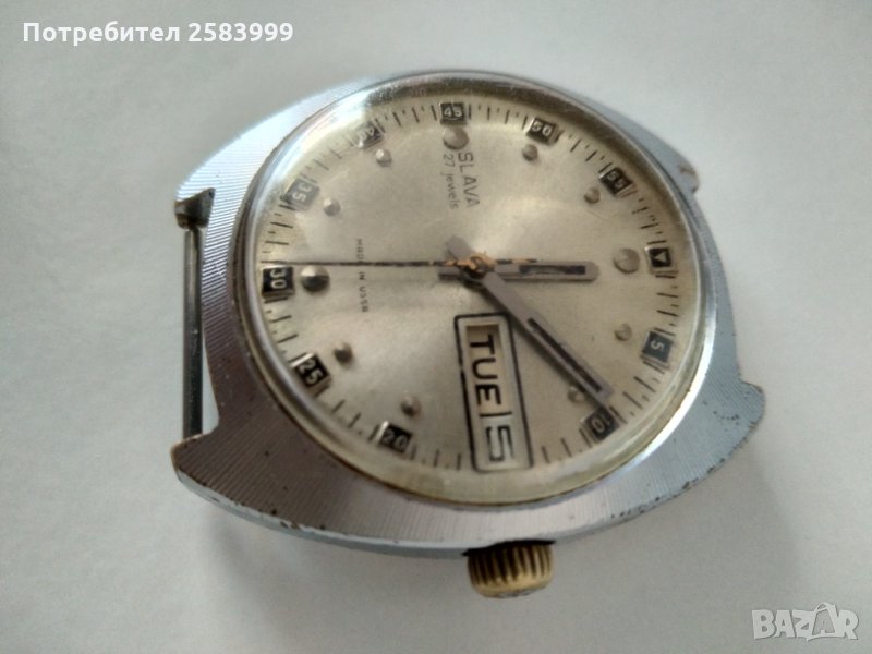 Колекционерски автоматичен часовник SLAVA 27 камъка , снимка 1