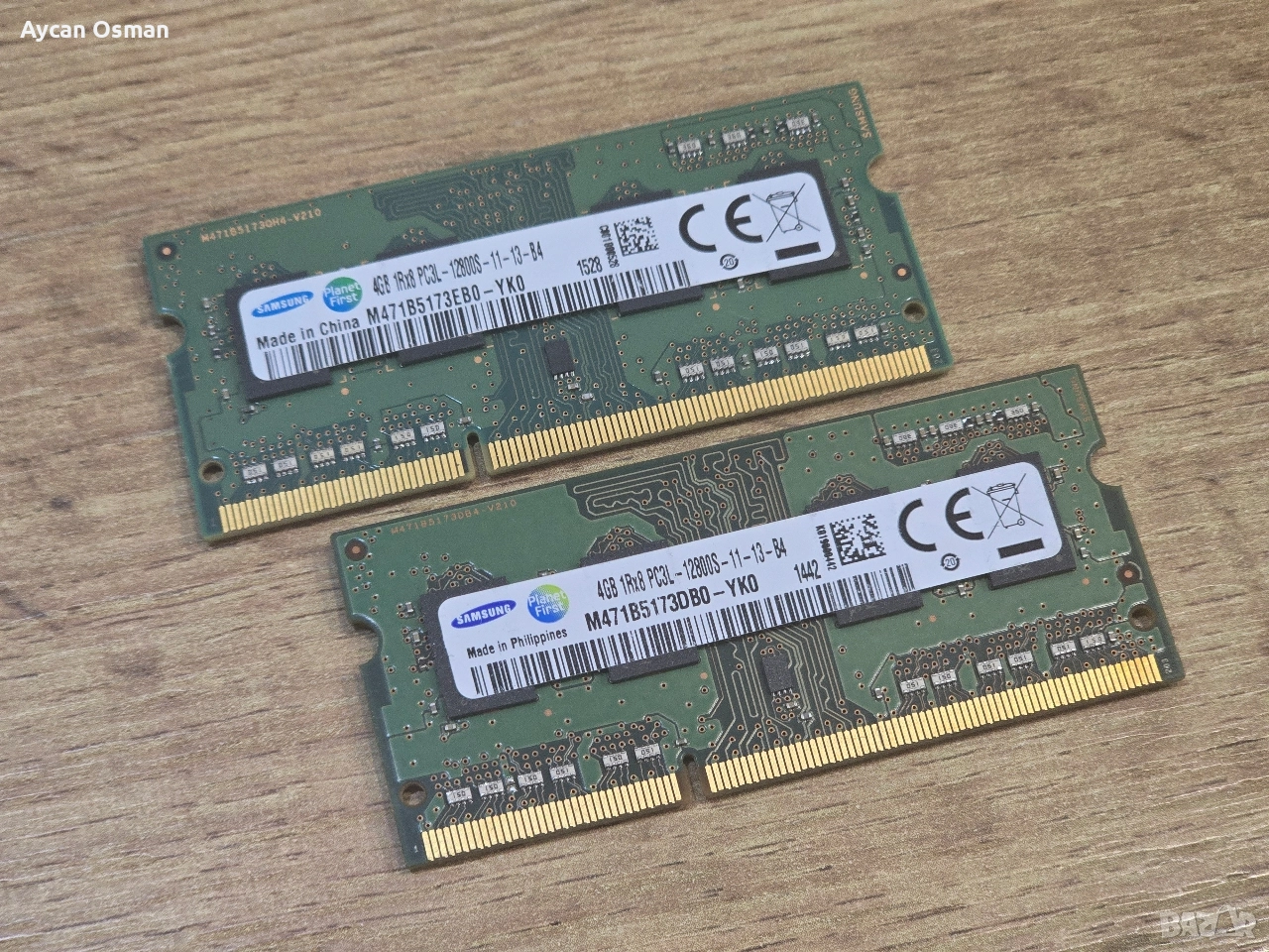Комплект RAM памет Samsung 2×4GB DDR3L SO-DIMM 1600MHz – PC3L-12800S , снимка 1