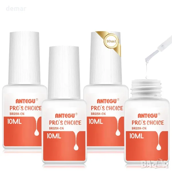 4 х 10 мл Супер лепило за акрилни нокти, снимка 1