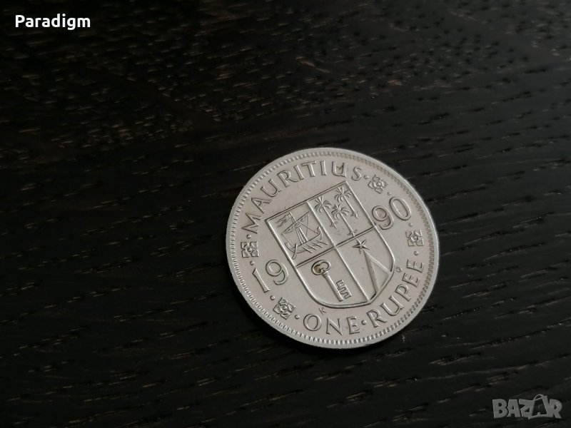 Монета - Мавриций - 1 рупия | 1990г., снимка 1