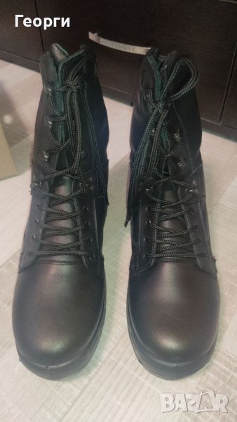 Кубинки от естествена кожа, с надпис Полиция на езика, 43 номер - нови., снимка 1