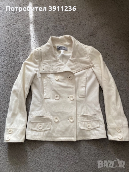 Бяло късо палто, снимка 1