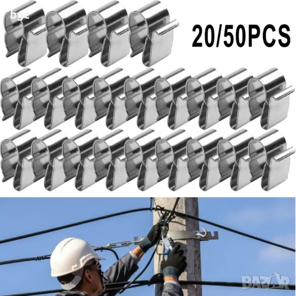 Клипси Щипки Водачи за Кабел за Соларни Фотоволтаични Панели , снимка 1