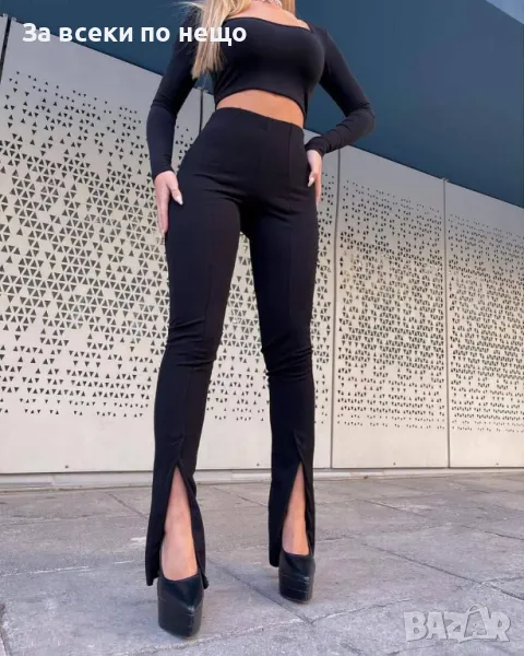 Дамски ватиран клин/панталон с цепка Код D1511, снимка 1