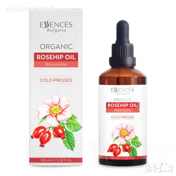 Био базово масло Essences Bulgaria, Шипка, 100% натурално, 100 мл, снимка 1