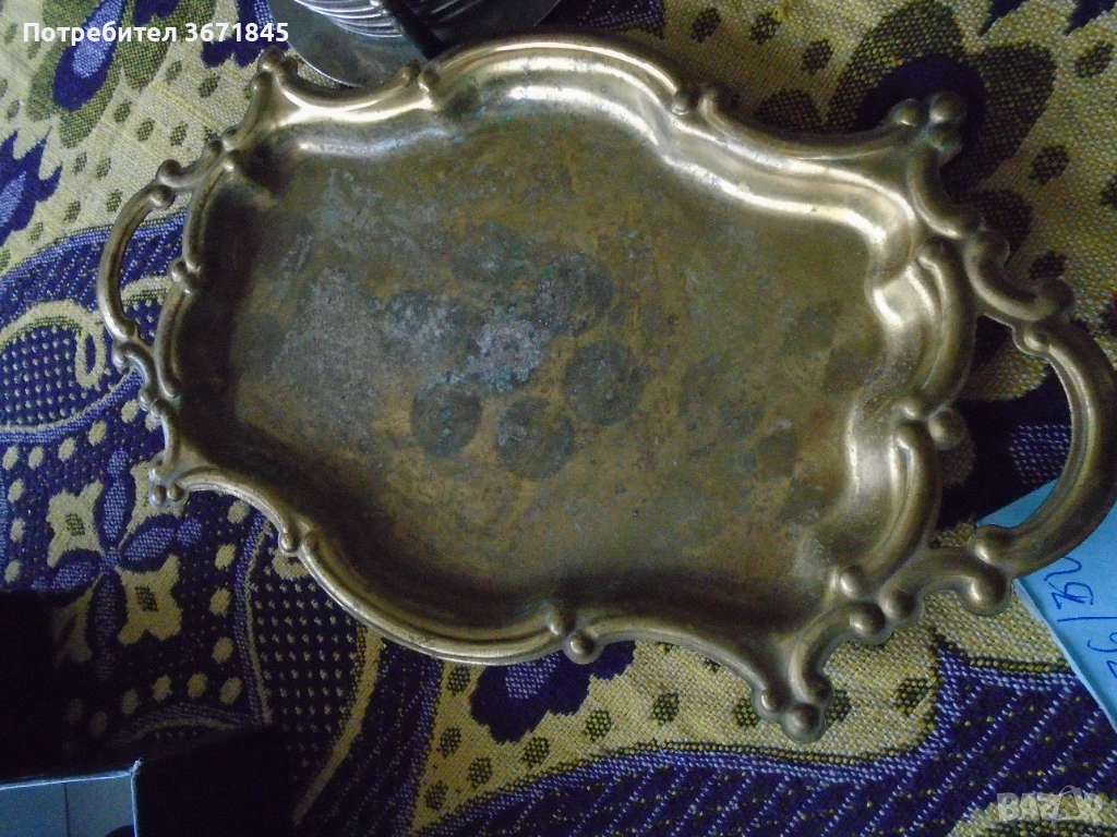красив антикварен поднос, Европа, снимка 1