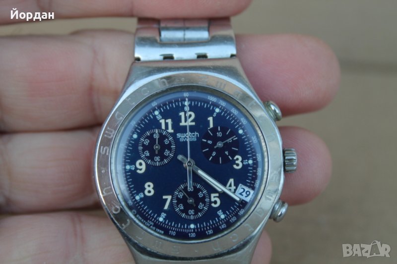 Мъжки часовник ''Swatch'' хронограф 40 мм, снимка 1