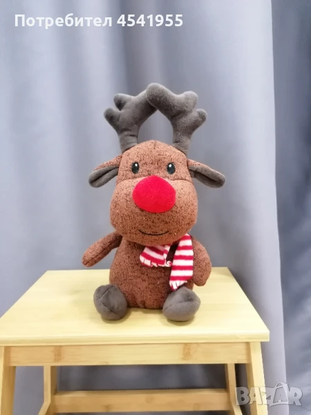 Коледно еленче - плюшена коледна декорация, снимка 1