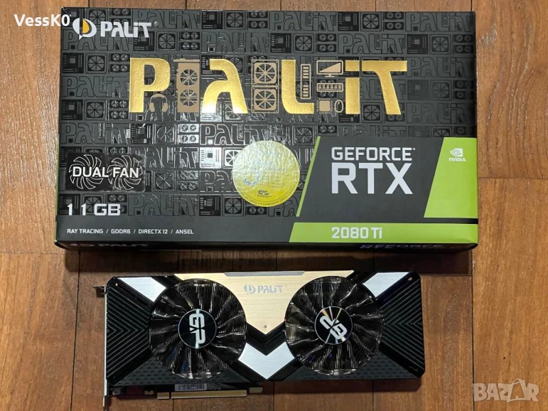 Palit GeForce RTX 2080 Ti GamingPro OC 11GB GDDR6 352-Bit, снимка 1