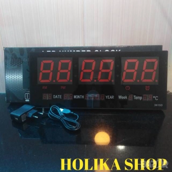 електронен часовник за стена, снимка 1