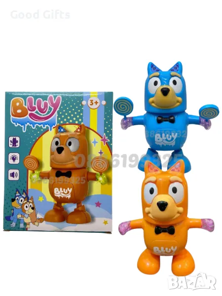 Ходещ и Танцуващ Блуи и Бинго, Интерактивна музикална играчка, снимка 1