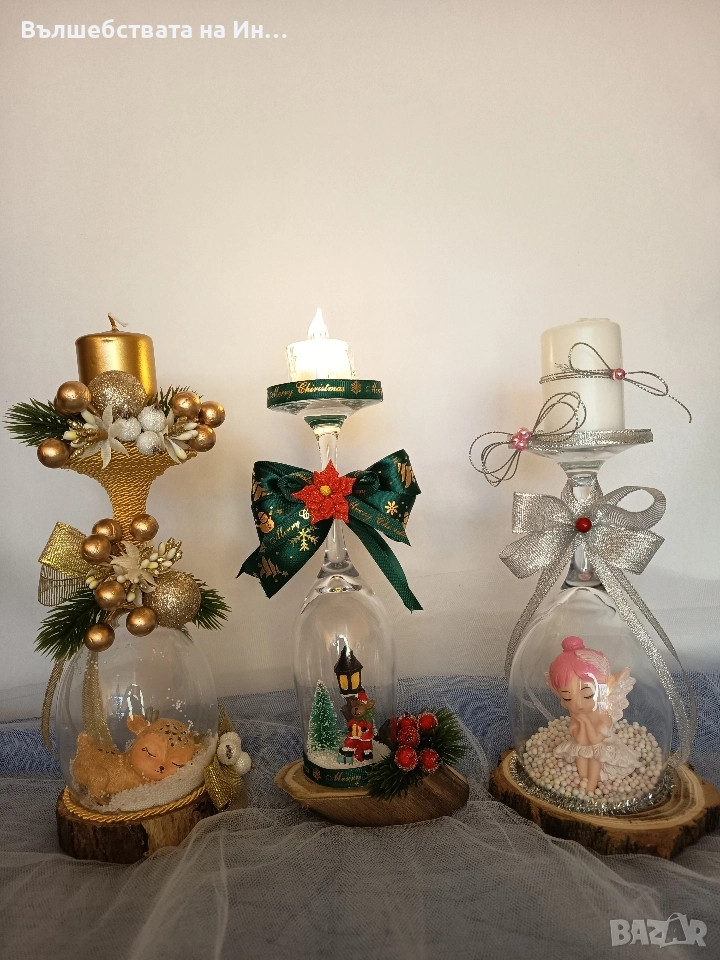 Коледен свещник , снимка 1