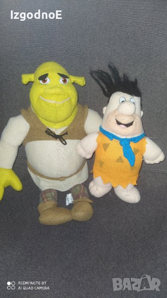 Фред Флинтстоун и Шрек плюшена играчка , снимка 1