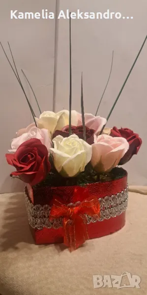 Букет сапунени рози 15бр., снимка 1