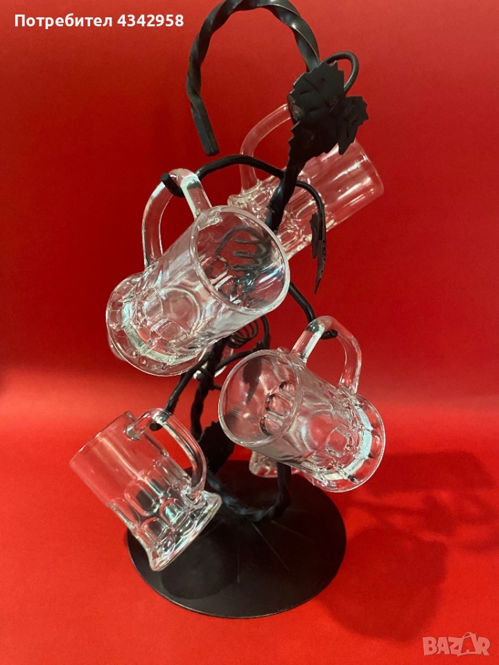 Reims. France. Поставка с бирени чаши., снимка 1