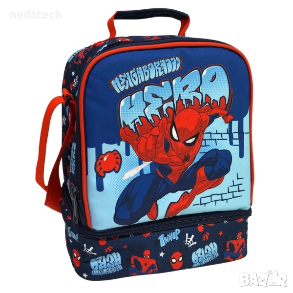 Термо чанта за обяд Спайдърмен, 22x14x28 см., снимка 1