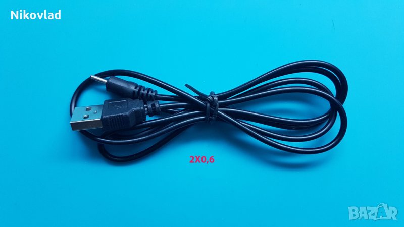 Захранващ кабел USB to 2.0*0.6mm Power Cable Connector, снимка 1