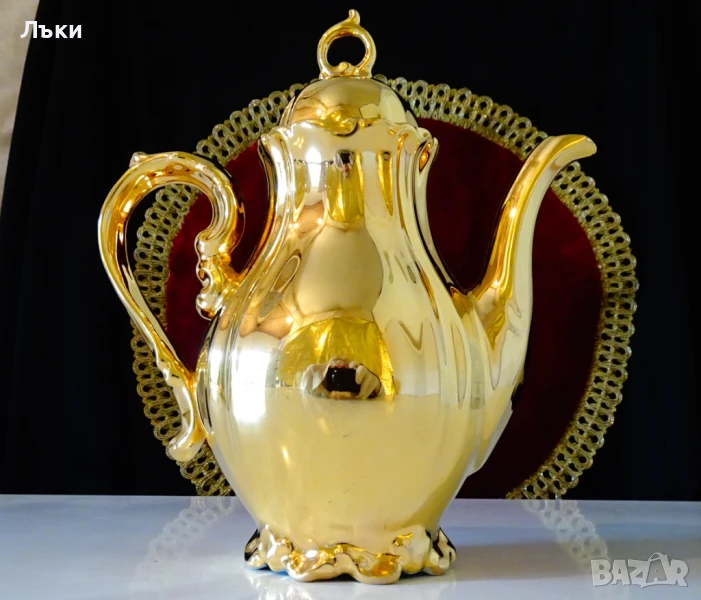 Кана баварски порцелан,чисто злато,барок. , снимка 1