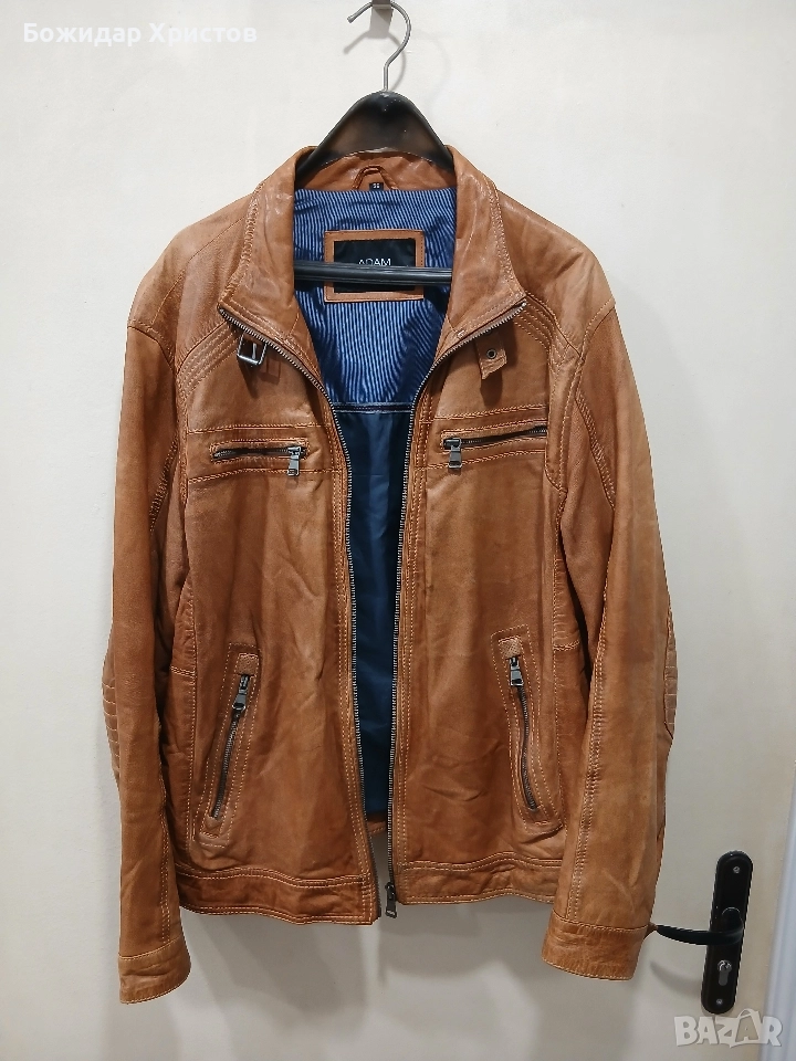 Мъжко кожено яке ADAM FRIDAY – естествена кожа – размер 54 / XXL, снимка 1