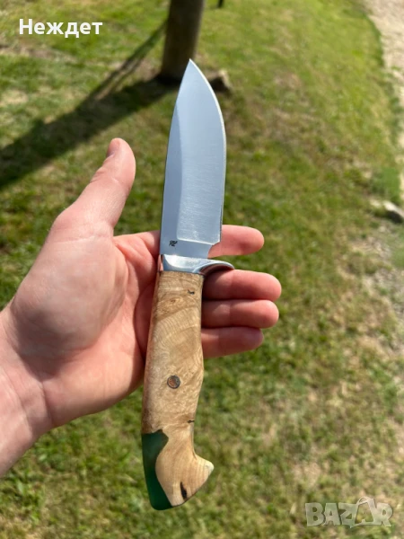 Ловен нож от лагер шх15 кован. , снимка 1