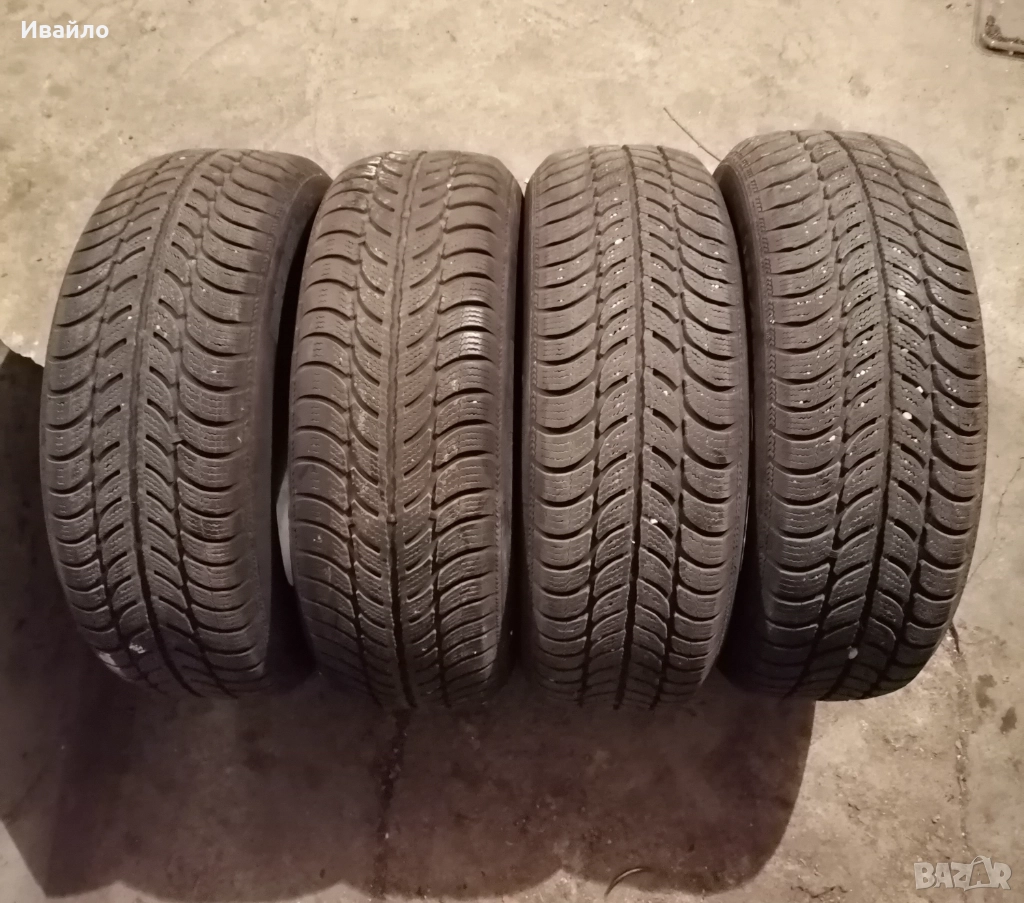 Продавам 4 броя Зимни гуми 195.65.15 на 1 сезон дот 2019 Sava , снимка 1