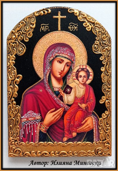 Икона на Св. Богородица, снимка 1