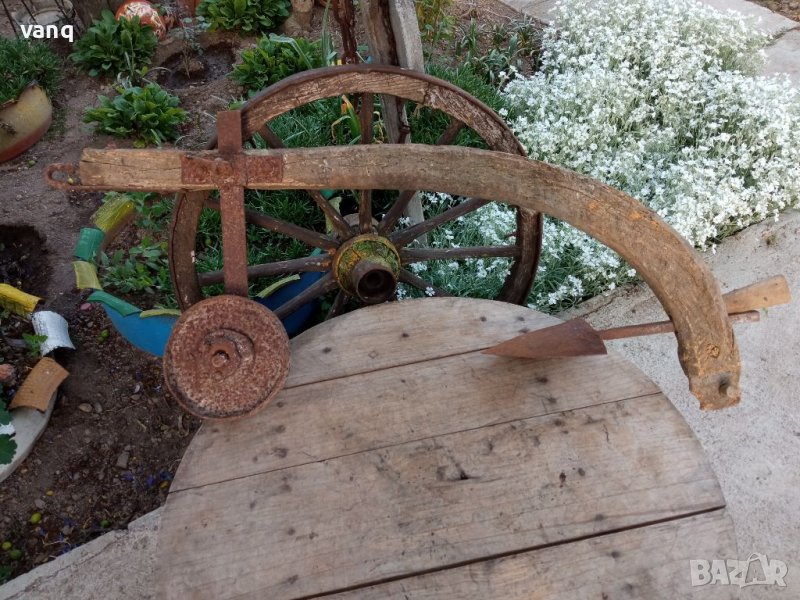 Дървено рало - декорация, снимка 1