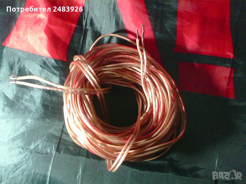  Кабел за говорители  и  тонколони,  HAMA  Acoustic  Connection  2 х 1,5 mm². , снимка 1