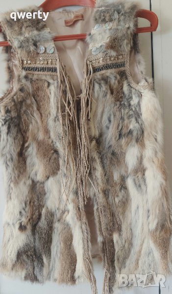 елек с естествен косъм, снимка 1