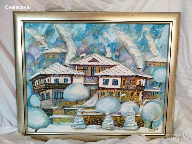 Картина "Бяла зима", снимка 1