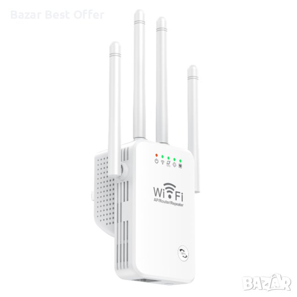 Мощен Wi-Fi повторител - REPEATER с четири антени, снимка 1