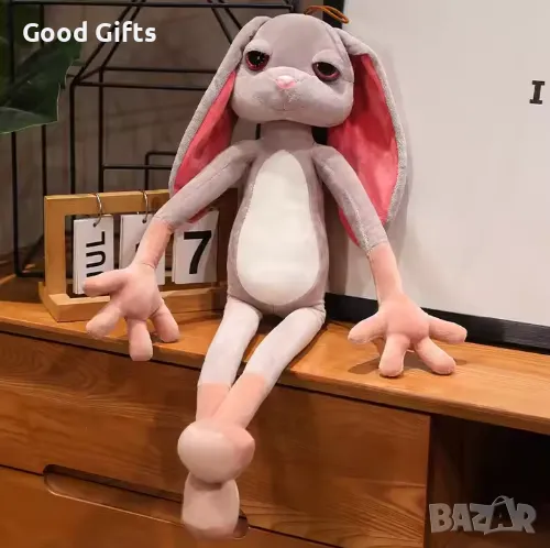 Голяма плюшена играчка Зайче, 60см, снимка 1