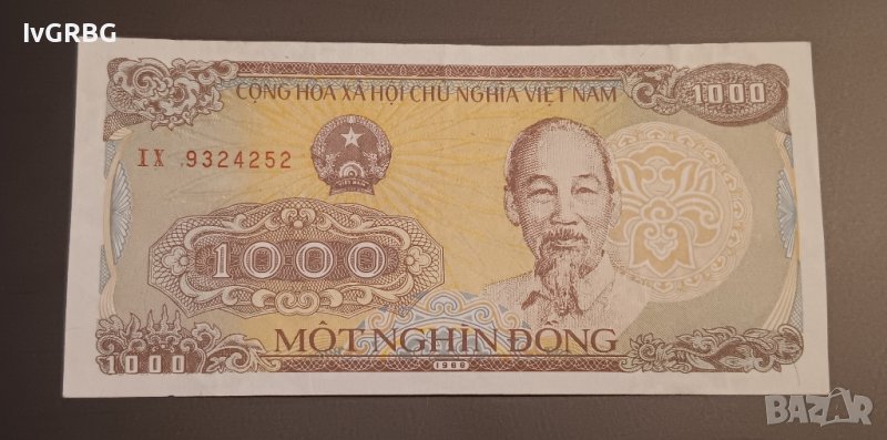 1000 донга 1988 Виетнам Хо Ши Мин , снимка 1