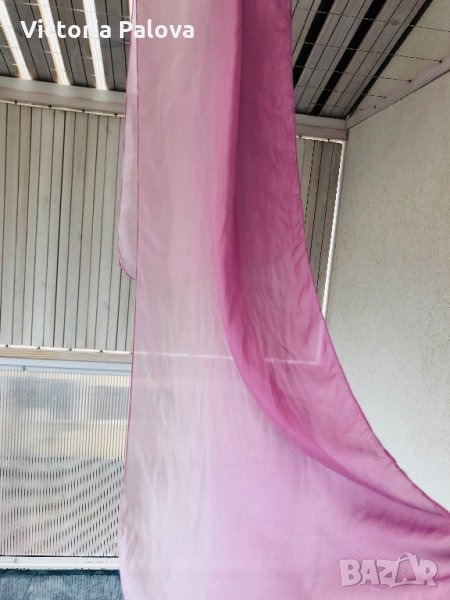 Копринен шал 156см на 37см, снимка 1