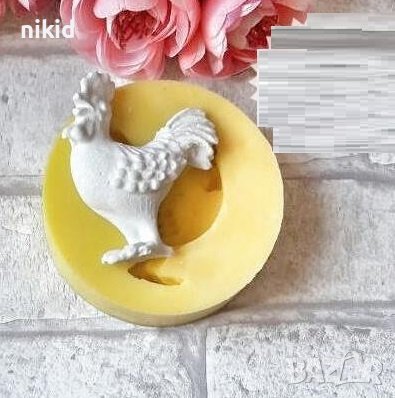 Петел Петльо силиконов молд форма фондан шоколад гипс декор, снимка 1