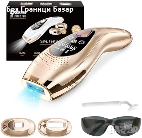 Нов 3 в 1 IPL епилатор с охлаждане – лице, тяло, подмладяване на кожата, снимка 1