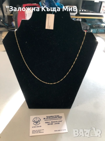 ЗЛАТЕН ДАМСКИ СИНДЖИР 3.26ГР 14К 54СМ