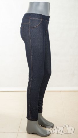 Тъмносин джегингс 200 DEN марка Bas Bleu, снимка 5 - Клинове - 28650518