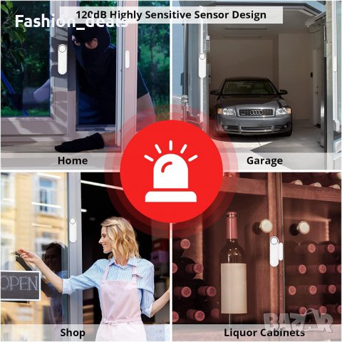 Нова аларма за врата прозорец Безжичен детектор Безопасност Сигурност, снимка 2 - Други стоки за дома - 39918779