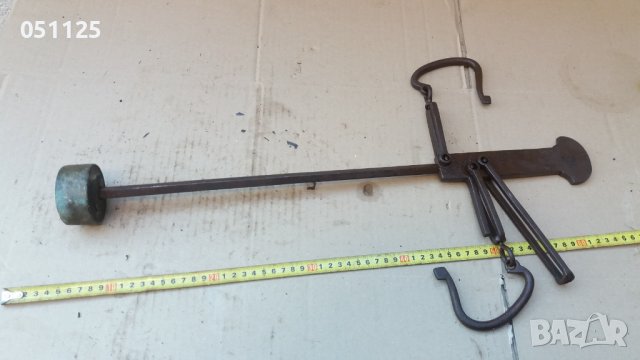 везна, кантар с две деления за 6 и до 20 кг. с топуз , снимка 2 - Антикварни и старинни предмети - 40022946