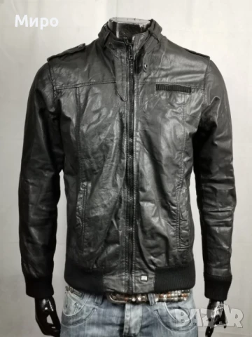 JACK & JONES МЪЖКО КОЖЕНО ЯКЕ ОТЛИЧНО КАТО НОВО   L - 52, снимка 2 - Якета - 50530272