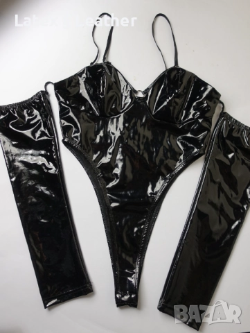 Лачено боди с пришити ръкави 80В размер (М)