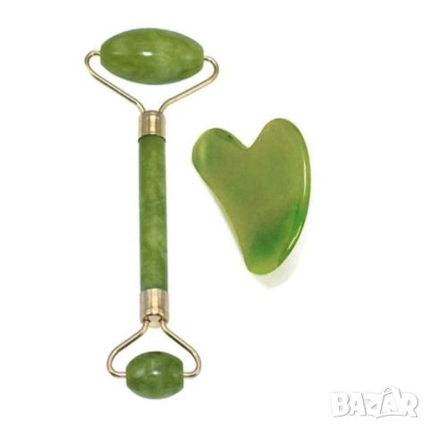 💚 Нефритен масажор за лице 