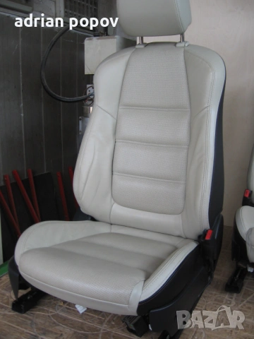 кожен  бял салон MAZDA 6 2016 г, снимка 8 - Части - 53492491