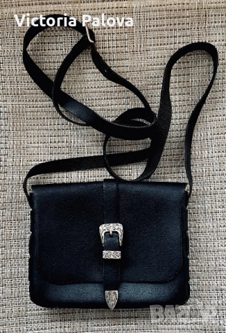 Малка стилна чанта EKSEPT естествена кожа