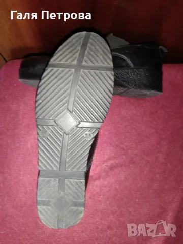 Нови черни дамски оксфордки от естествена кожа, снимка 4 - Дамски ежедневни обувки - 47953452