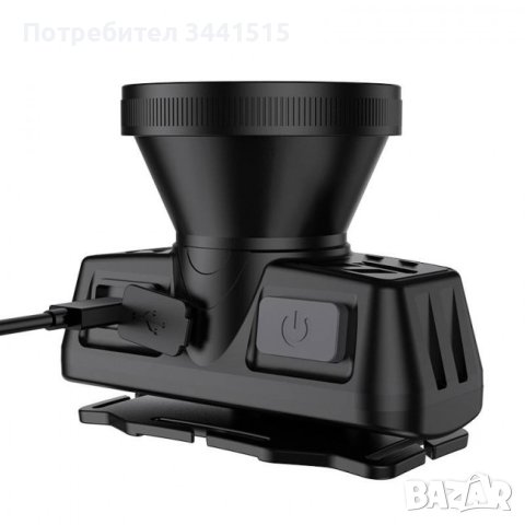 Акумулаторен челник Superfire HL52, USB, LED, 350m накланяща глава , снимка 3 - Къмпинг осветление - 43854300