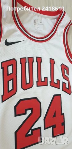 Nike NBA Chicago Bulls Lauri Markkanen #24 Mens Size 44 /S - M ОРИГИНАЛ! МЪЖКИ ПОТНИК!, снимка 10 - Спортни дрехи, екипи - 47346235
