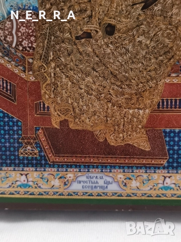 Икона, руска от дърво, снимка 2 - Антикварни и старинни предмети - 52612338