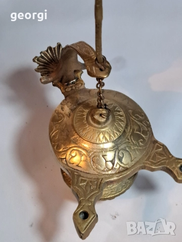 стара бронзова маслена лампа 28/4, снимка 9 - Антикварни и старинни предмети - 51942247